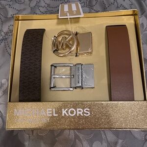 Brand new Michael Kors belt set